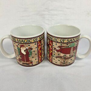 TWO Sakura Magic of Santa Coffee Cups Mugs Santa China #2 Indonesia #2